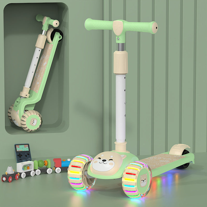 Unisex Baby 3-in-1 Slide-and-Fold Ride-On Toy