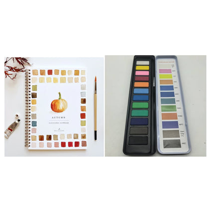 Portable Home Watercolor Exercise Book For Beginners