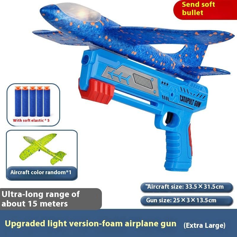 Children's Outdoor Catapult Bubble Plane Launch Gun Toy