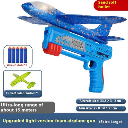 Children's Outdoor Catapult Bubble Plane Launch Gun Toy