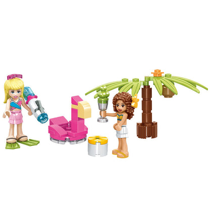 Assembling Blocks Of Girls' Princess Amusement Park