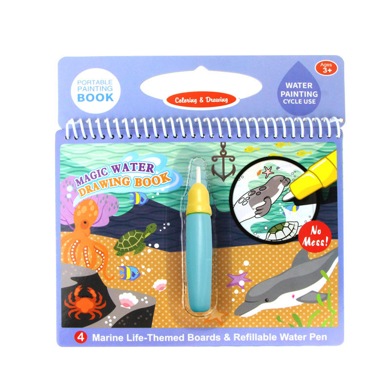 Children's Picture Books Water Painting Can Be Used Repeatedly  Water Sketch Book Kindergarten Painting Water Album Eight Bags