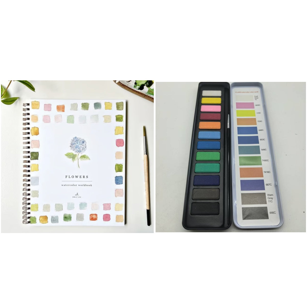 Portable Home Watercolor Exercise Book For Beginners