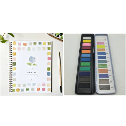 Portable Home Watercolor Exercise Book For Beginners