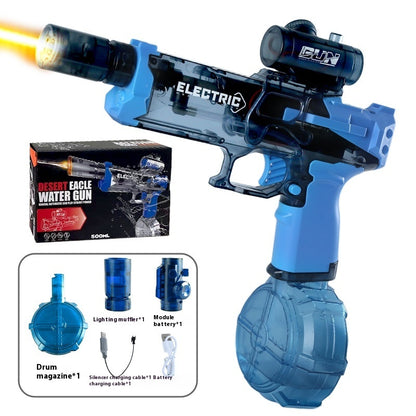 New Ice Mouse Ice Explosion Electric Water Gun Children's High-speed Continuous Hair Linkage Reloading Large Capacity Water Pistols Toy - LJ Enterprise