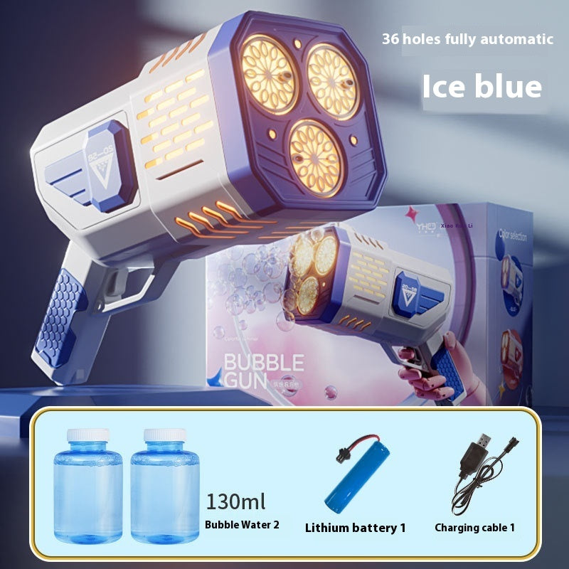 Three-cylinder Bubble Machine 36-hole Automatic Handheld Bubble Toy
