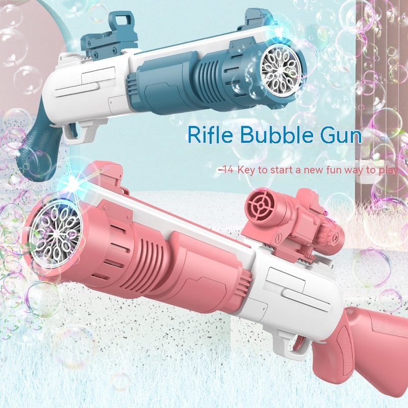 Electric Bubble Gun Children's Automatic Bubble Gatling Outdoor Toy