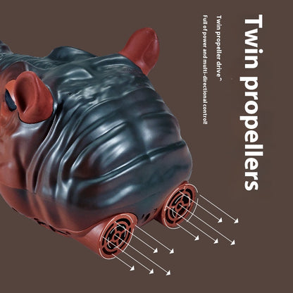 Remote Control Hippo Water Spray Animal Remote-control Ship Water Toy Boat Model