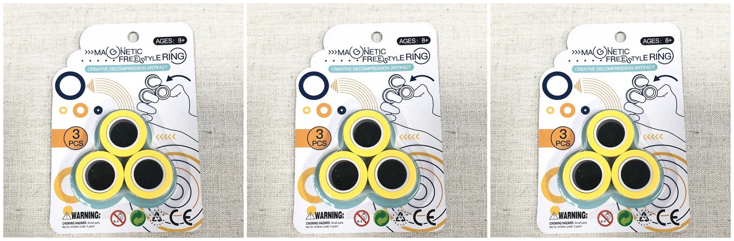 Magnetic finger rotating ring