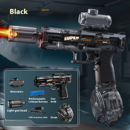New Ice Mouse Ice Explosion Electric Water Gun Children's High-speed Continuous Hair Linkage Reloading Large Capacity Water Pistols Toy - LJ Enterprise