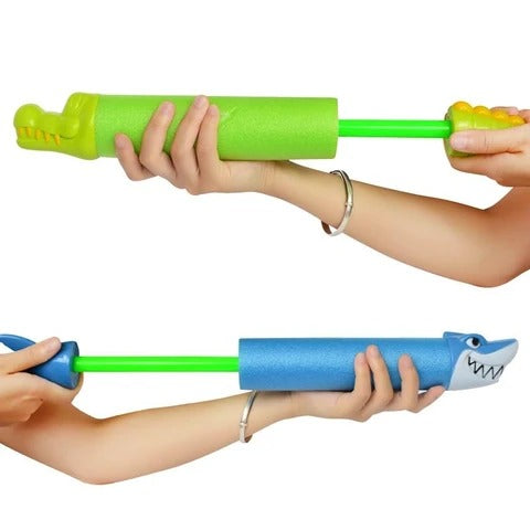 33cm Summer Water Gun Toys Pistol Blaster Shooter Outdoor Swimming Pools Cartoon Shark - LJ Enterprise