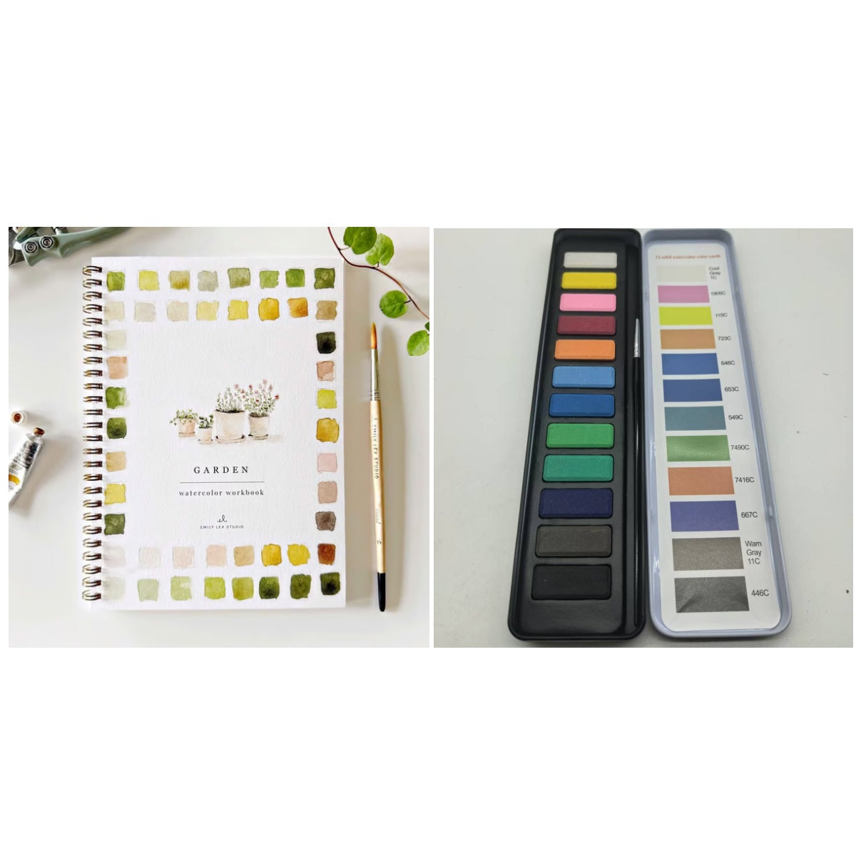 Portable Home Watercolor Exercise Book For Beginners
