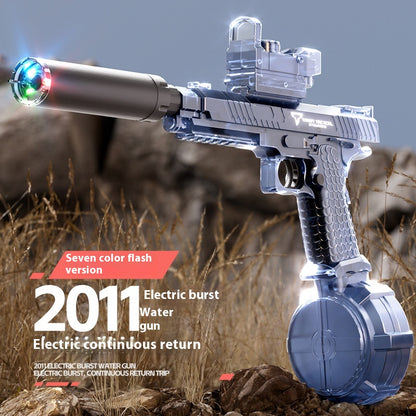 Electric With Light Water Gun Electric Continuous Hair Water Pistols - LJ Enterprise
