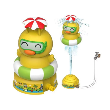 Water Sprinkler for Kids Outdoor Cartoon Cute High Pressure Rotating Sprinkler Rocket Launcher Garden Summer Toys