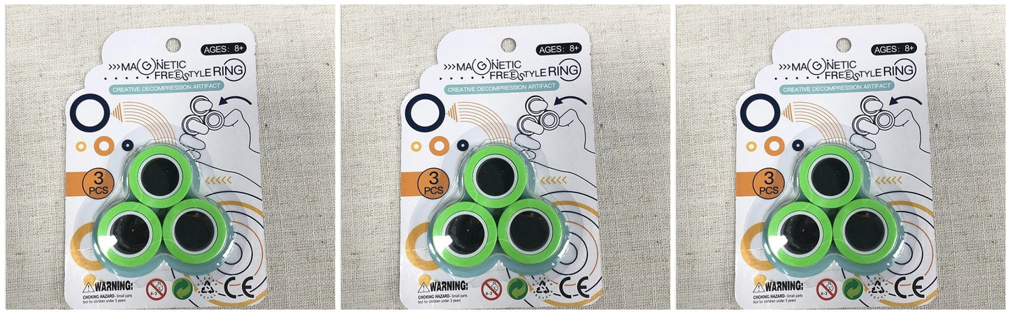Magnetic finger rotating ring