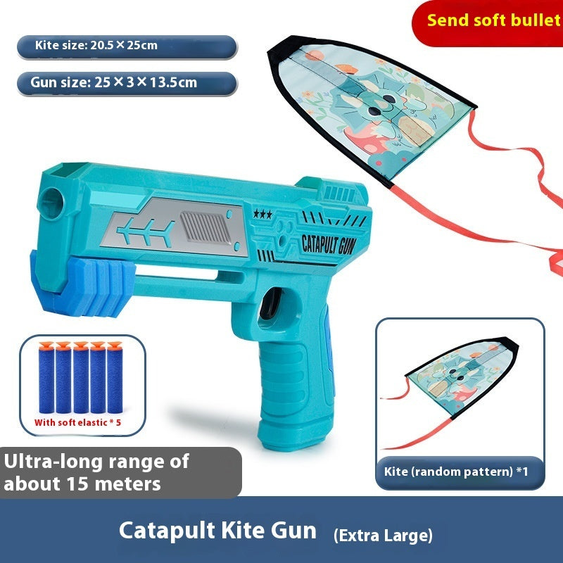 Children's Outdoor Catapult Bubble Plane Launch Gun Toy