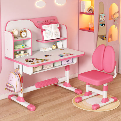 Portable Height-adjustable Childrens Study Desk For Home Use