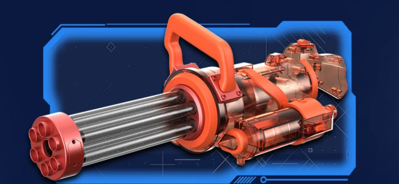 Ice Explosion Gatling Water Gun Electric Continuous Firing - LJ Enterprise