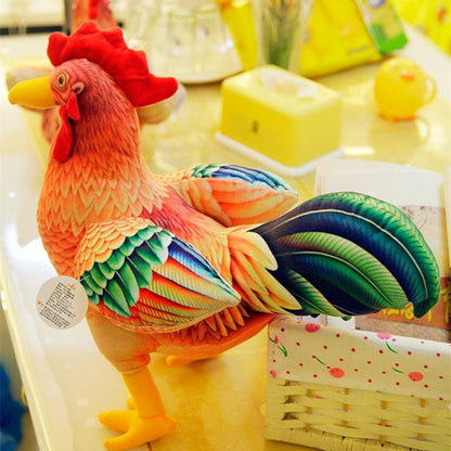 3D Simulation Big Rooster Plush Toy Doll Gift