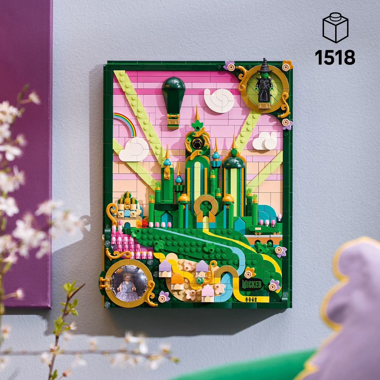 Wicked Emerald City Wall Art for Adults, 1518 Pc.