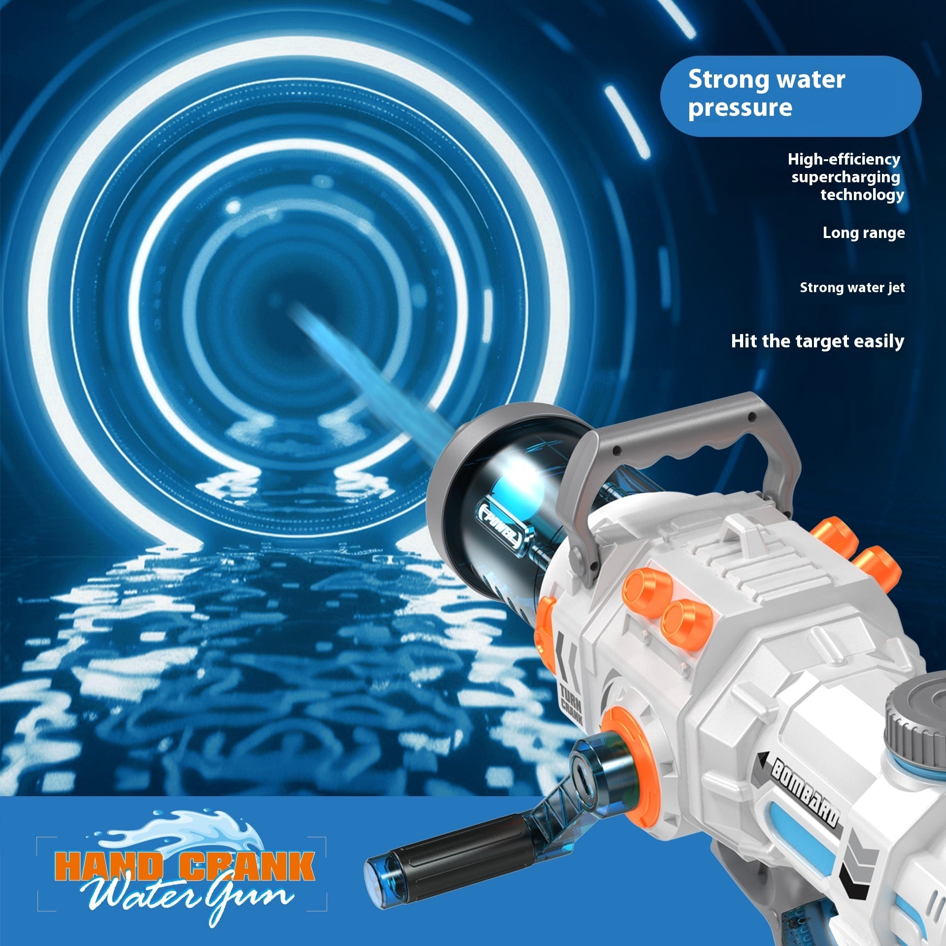 Continuous Hand-cranking Gatling Water Gun - LJ Enterprise