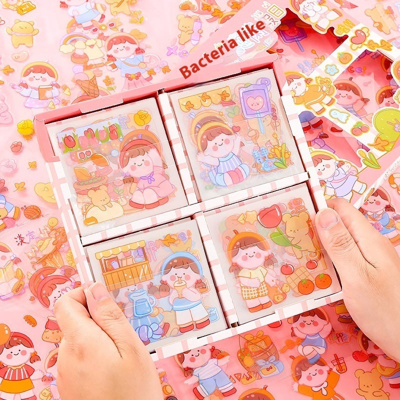 Twelve Constellation Stickers 00 Pieces Non-repeated Waterproof Goo Card Stickers Notebook Gift Box
