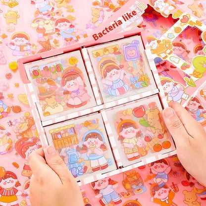 Twelve Constellation Stickers 00 Pieces Non-repeated Waterproof Goo Card Stickers Notebook Gift Box