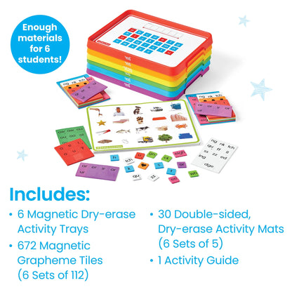 Advancing Phonics Word Work Small Group Set, Elementary Reading Manipulatives, Ages 5+