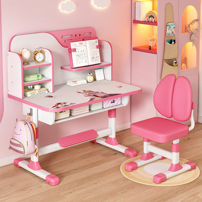 Portable Height-adjustable Childrens Study Desk For Home Use
