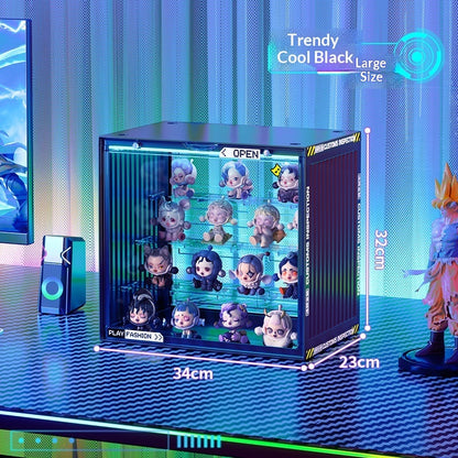 Large-capacity Acrylic Storage Display Rack, Transparent Dustproof Display Case For Action Figures And Collectibles