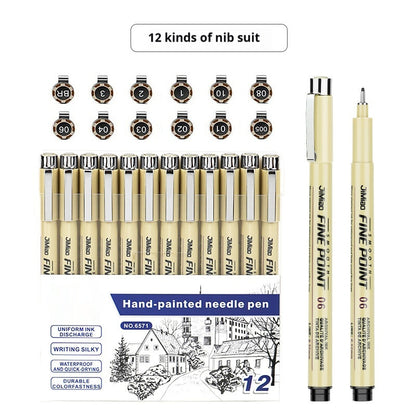 Waterproof Hook Line Art Cartoon Design Sketch Hand Drawn Syringe Drawing Pen