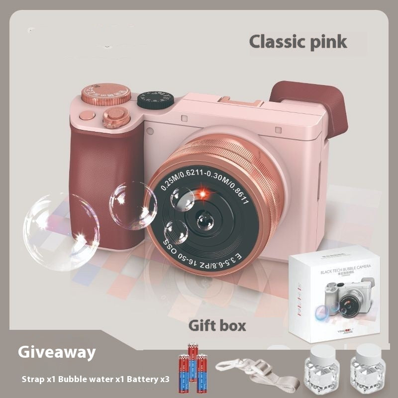 Camera Bubble Machine Gift Box Automatic Children's Toys