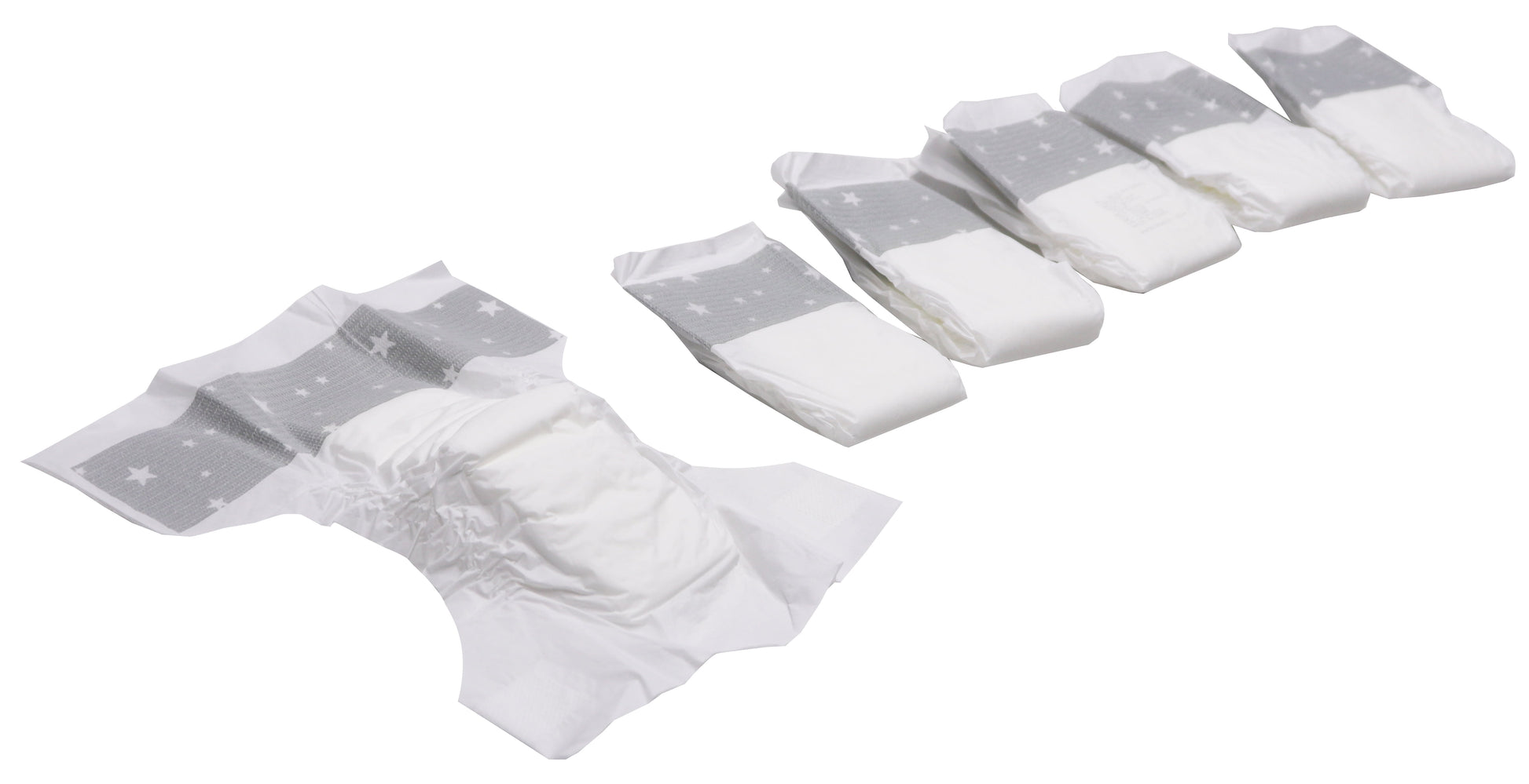 Baby Doll Diaper Set, 6 Pieces