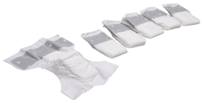 Baby Doll Diaper Set, 6 Pieces