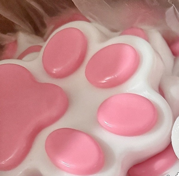 Super Large Glossy PVC Bag Super Soft Silicone Cat's Paw Compressable Musical Toy