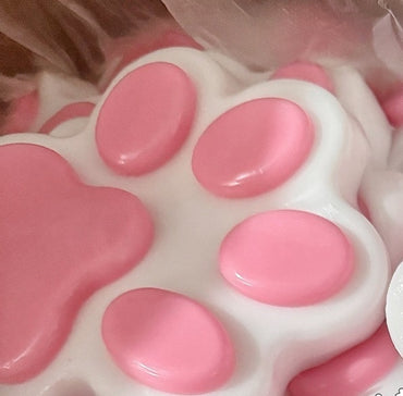 Super Large Glossy PVC Bag Super Soft Silicone Cat's Paw Compressable Musical Toy