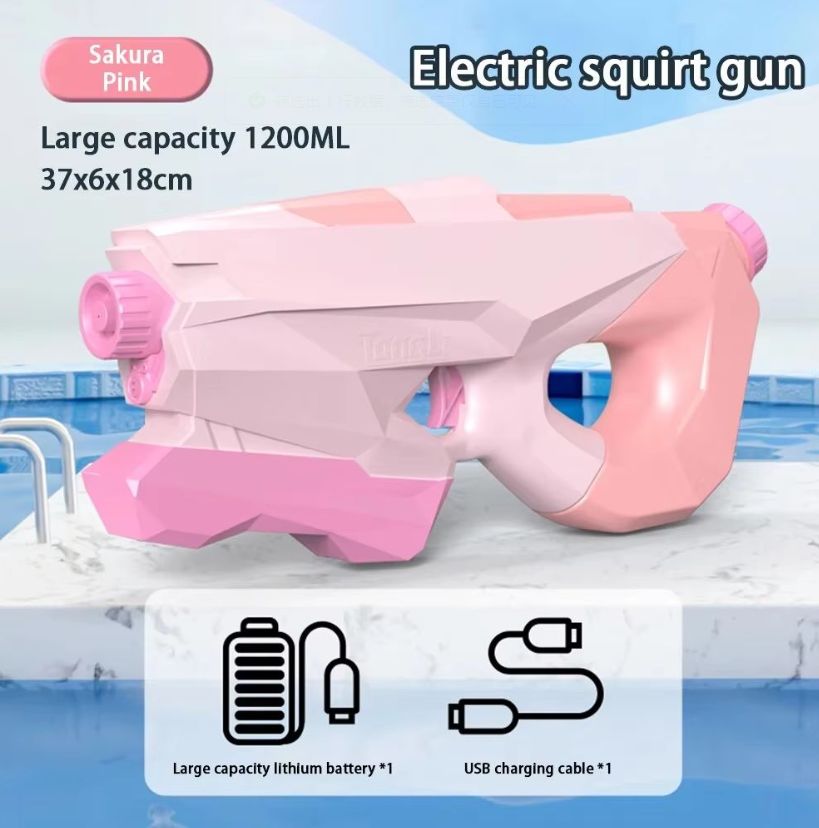 Children's Water Gun - High-Pressure Pull-Back Water Pistol - LJ Enterprise