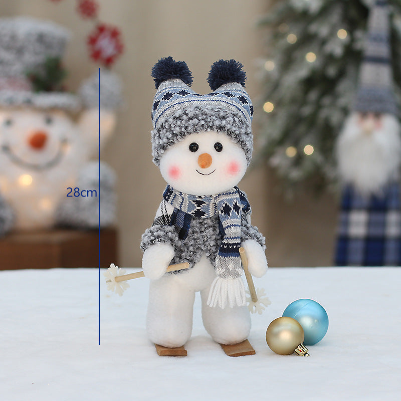 Blue Fabric Figurine Doll Cute