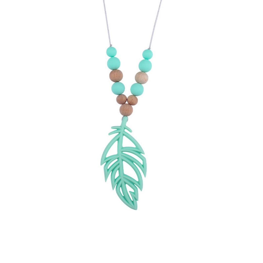 New Baby Products Silicone Leaf Teether Necklace