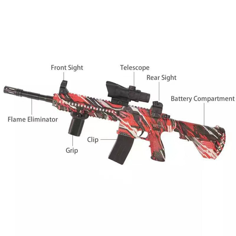 Electric Continuous Hair Graffiti Water Gun Toy - LJ Enterprise