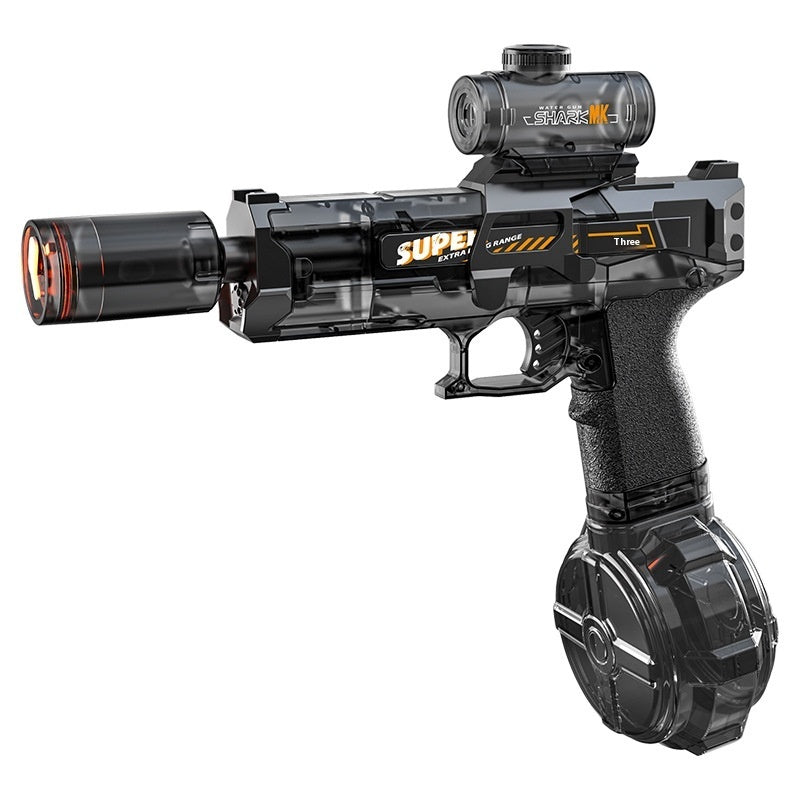 LED Lights Electric Water Guns Children Simulated Shooting Recoil Powerful Automatic Water Spray Gun Kids Summer Outdoor Toys - LJ Enterprise