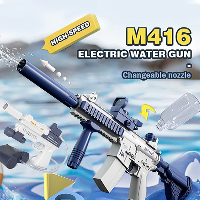 Summer Fully Automatic Electric Water Gun Rechargeable Long-Range Continuous Firing Party Game Kids Gift - LJ Enterprise