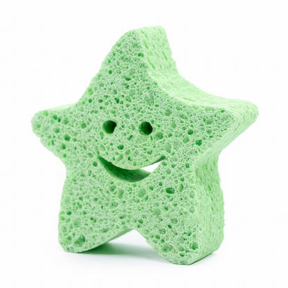 Compressed Wood Pulp Cotton Baby Bath Sponge