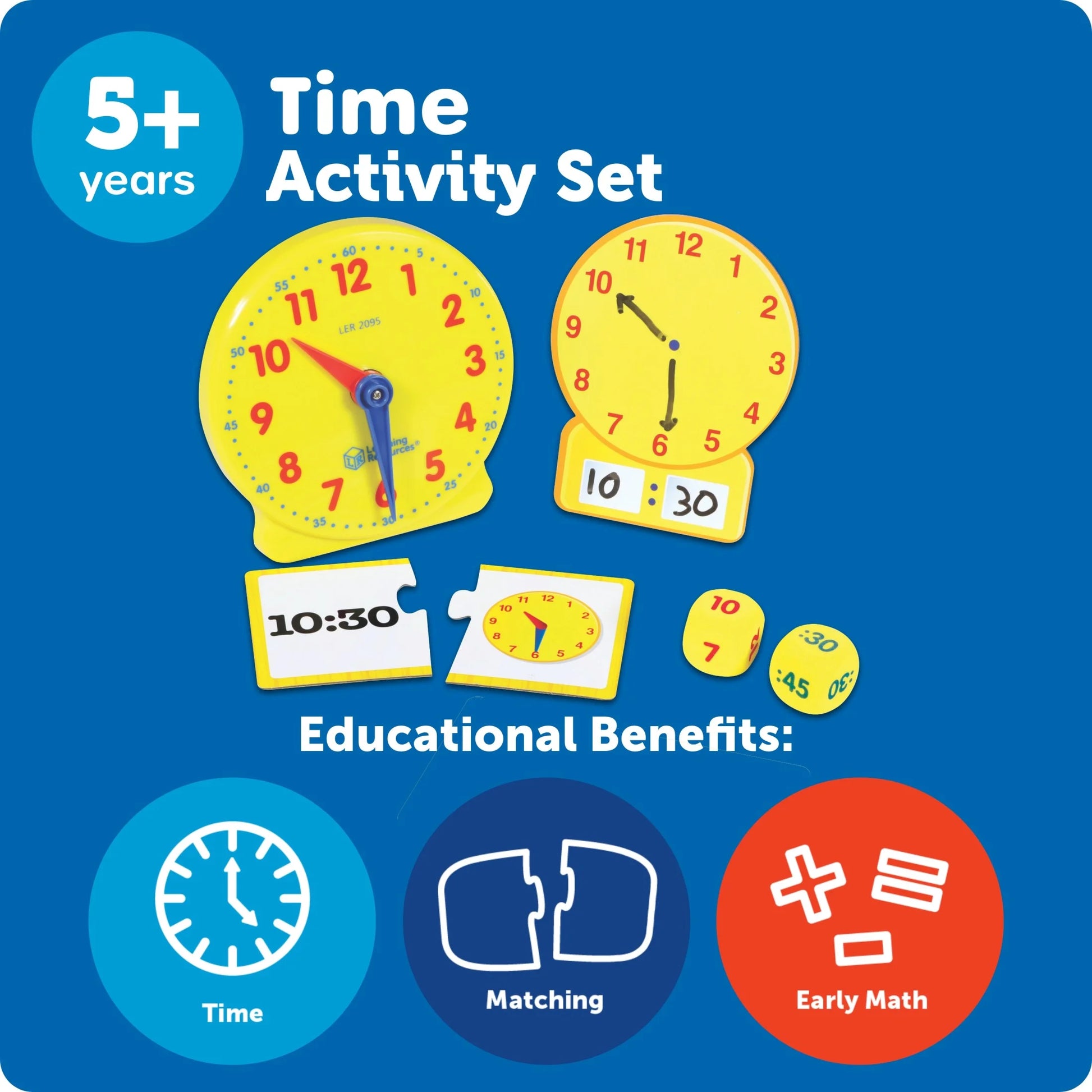 Time Activity Set Time Clock Time Cards about Time, Ages 5+