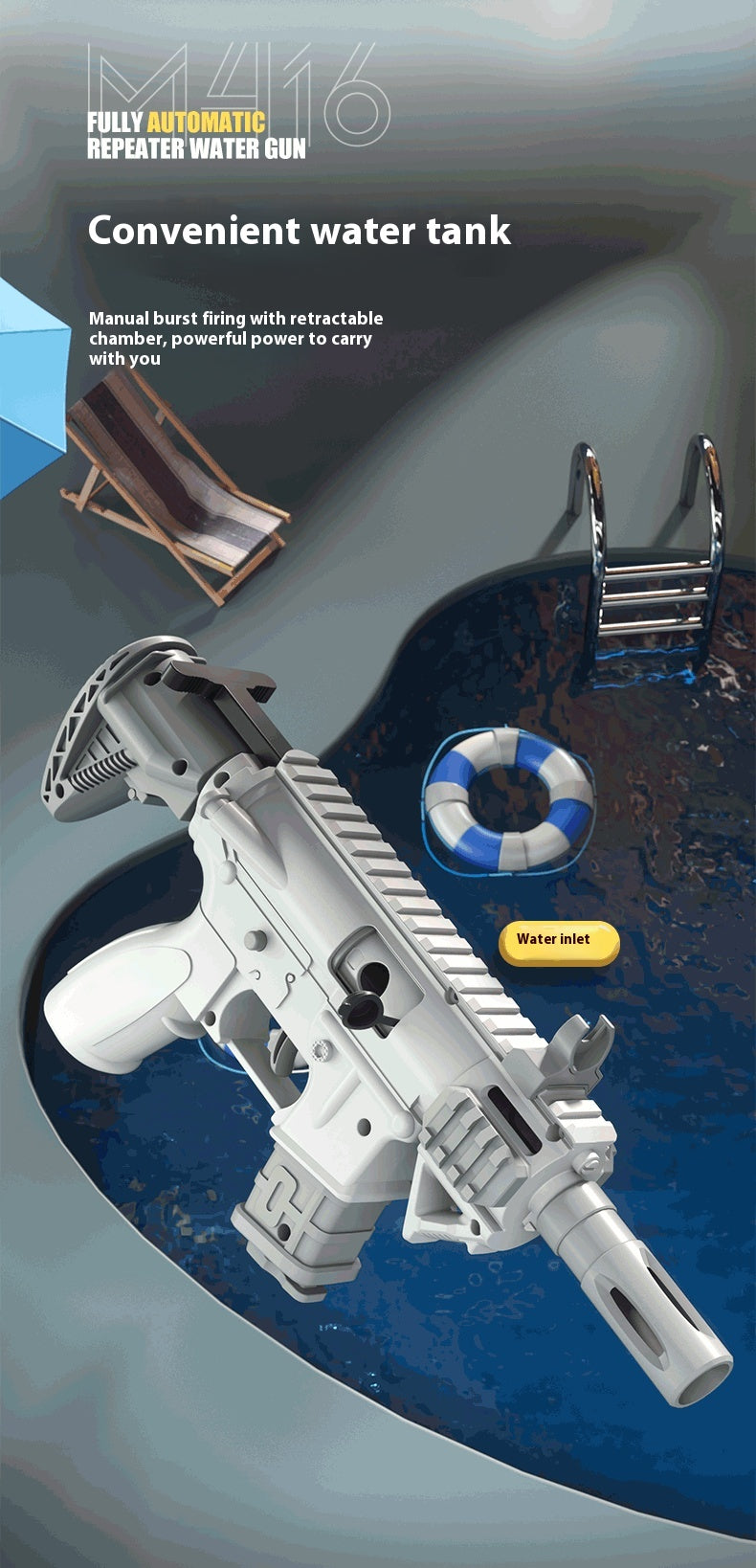 Cross-border Manual Press Water Gun Summer Water Pistols - LJ Enterprise