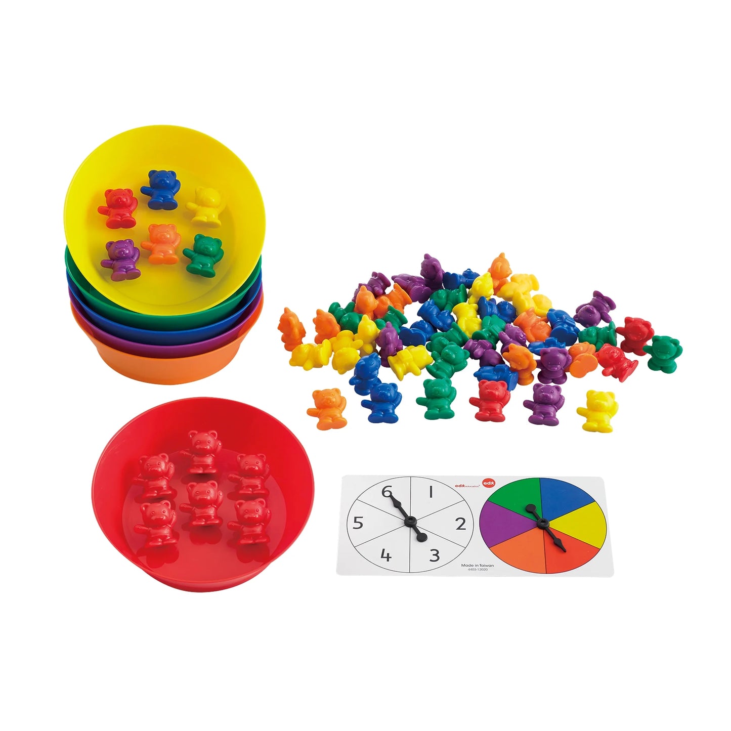 Counting Bears with Matching Bowls - 68Pc Set