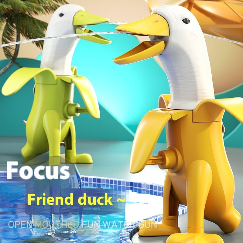 Jiao A Friend Duck Press Water Gun Long Shot Cheng Large Capacity Boy Outdoor Water Fight Water Pistol - LJ Enterprise