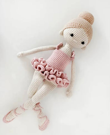  Handmade Cotton Yarn Crochet Girl Dolls Toys 