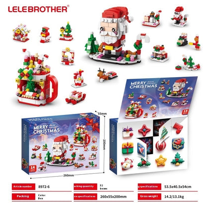 Christmas Blind Box Poking Hole Music Children Assembling