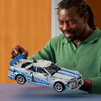 Technic 2 Fast 2 Furious Nissan Skyline GT-R (R34) Car Building Set, 1410 Pc.